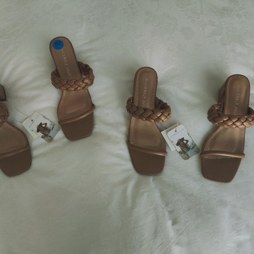Tan sandals